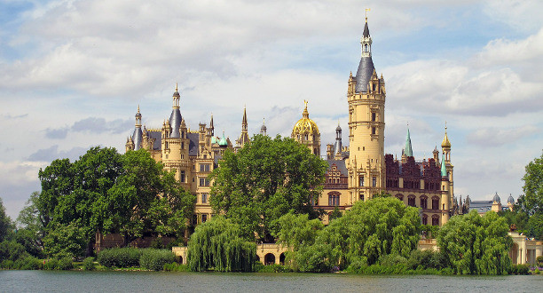 Blick auf Schweriner Schloss