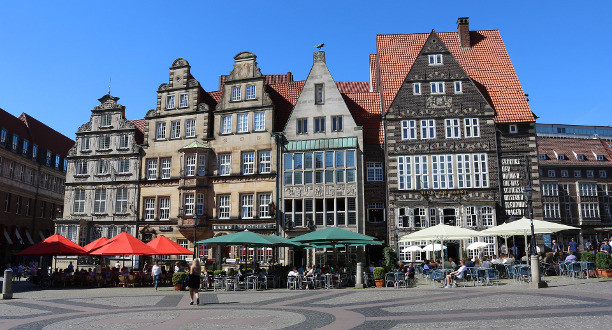 Blick auf den Marktplatz in Bremen