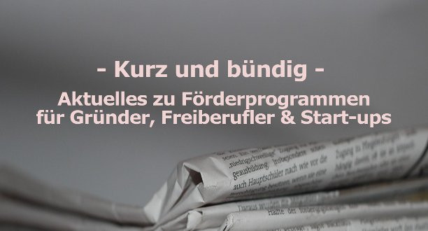 Update: Fördermittel und -programme