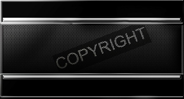 Schwarzer Hintergrund mit der Aufschrift Copyright.