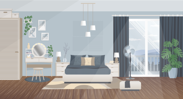 Schlafzimmer-Illustration