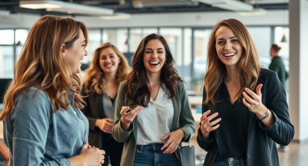 Lachende Frauen bzw. Gründerinnen