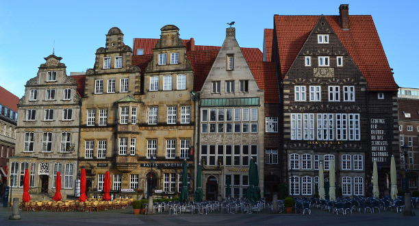 Bremer Altstadt mit bunten Häusern