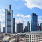 Blick auf die Skyline in Frankfurt