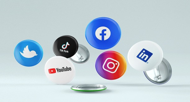 Mehrere Social-Media-Logos.