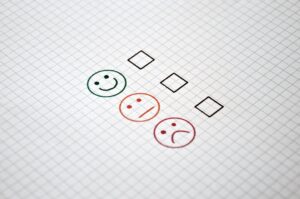 Checkliste mit Smileys