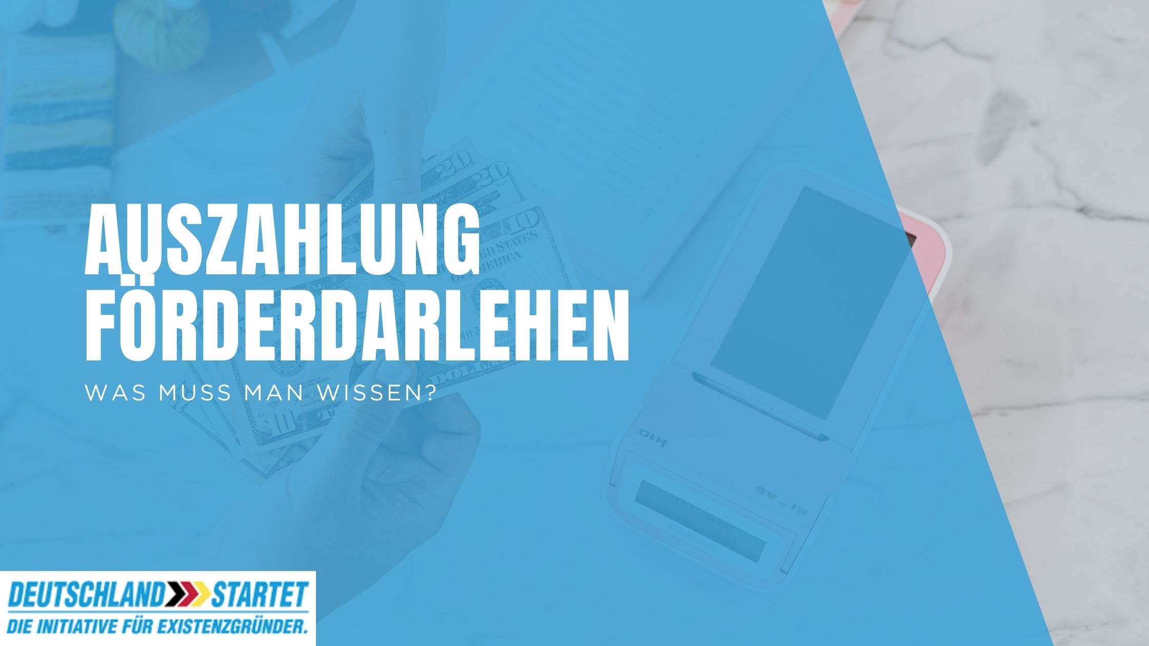 Auszahlung Finanzierung