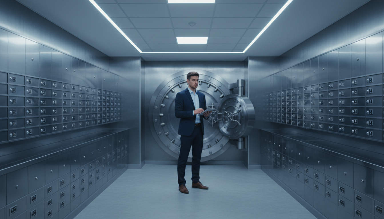 Moderne private Schließfachanlage