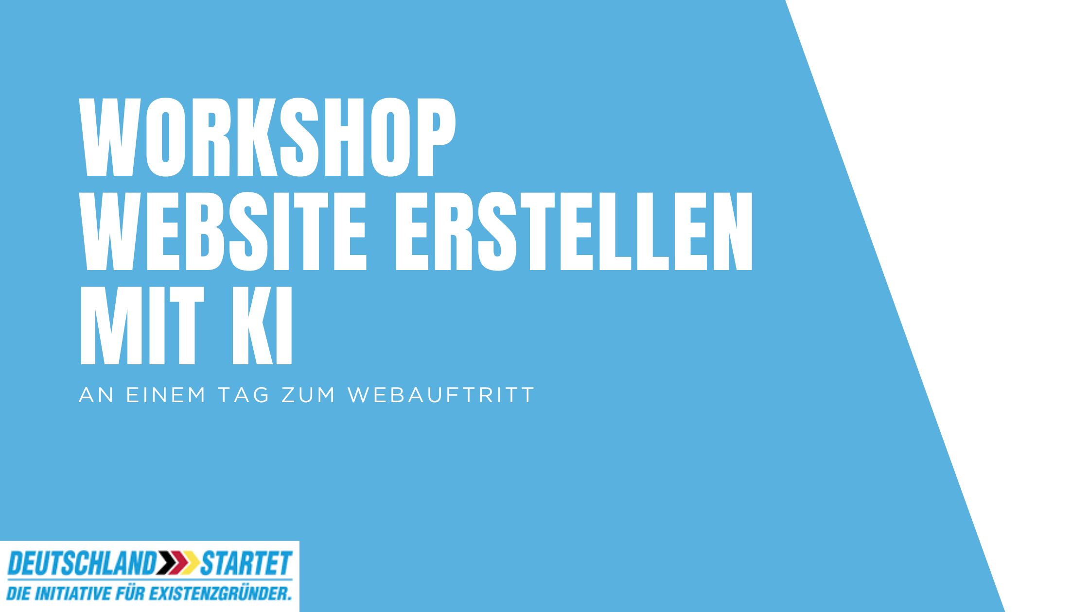 Website mit KI erstellen an einem Tag
